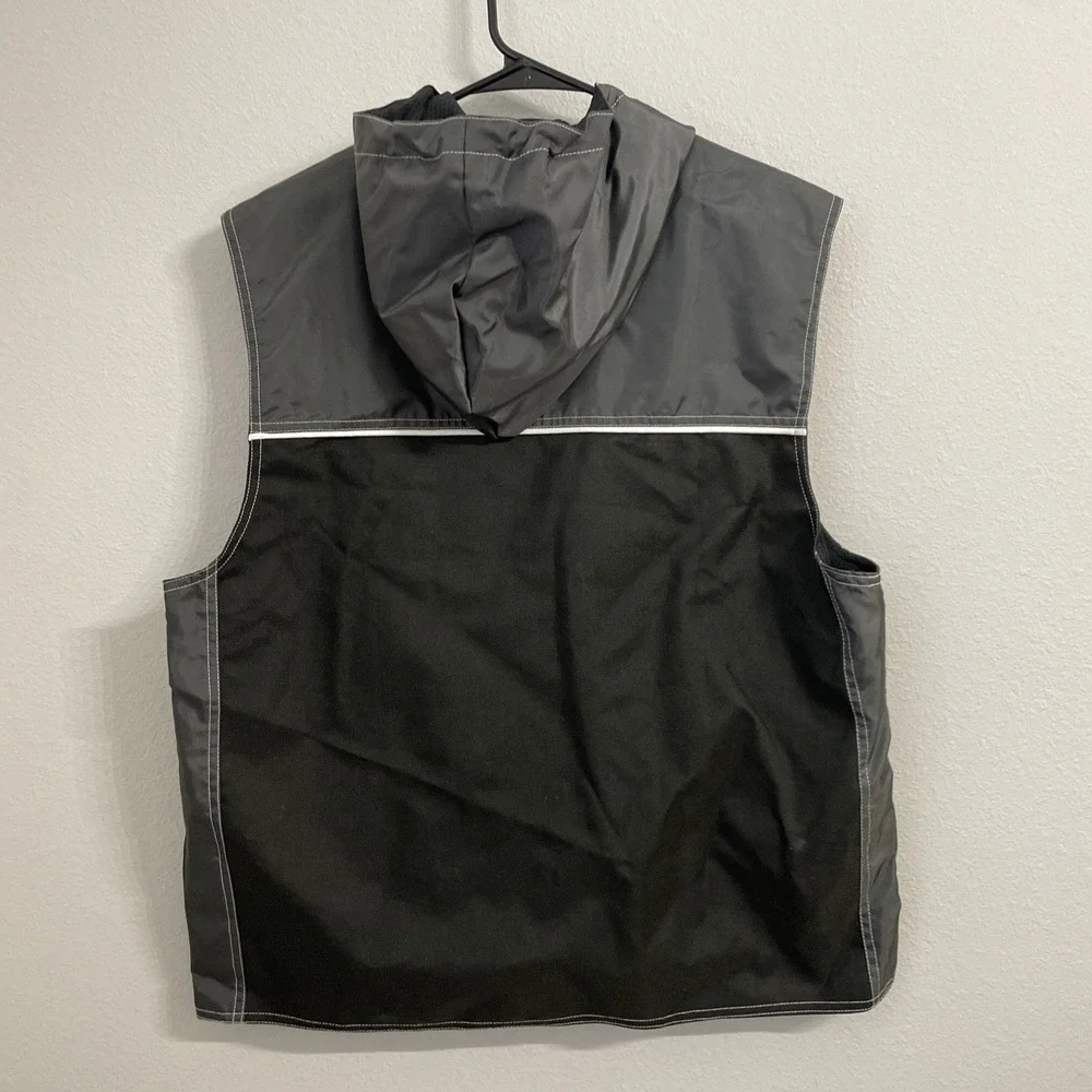 Boardroom Nintendo GameCube Rare VTG Soft Shell Hooded Vest Black Jacket Mens L